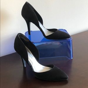 Black Suede Style High Heel (Worn Only Once)